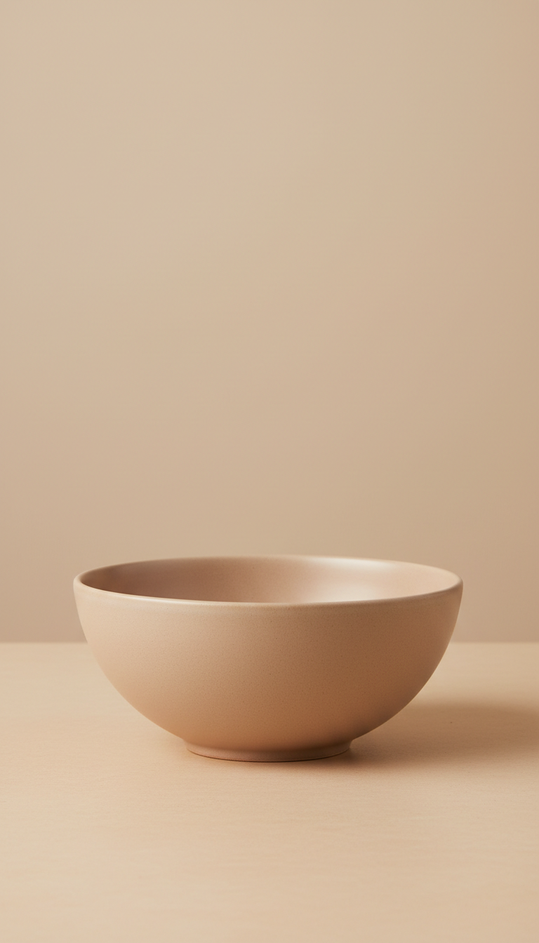 Matte stoneware serving bowl extra deep