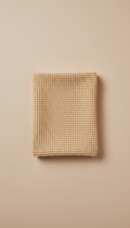 Organic cotton waffle bath towel